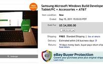 Tablet mẫu chạy Windows 8 bị rao bán trên eBay